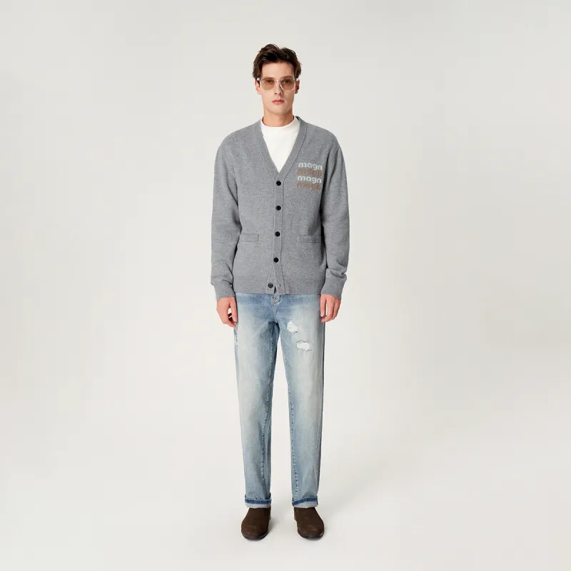 MANGANO FW24 Sweater Men's Light Gray-3