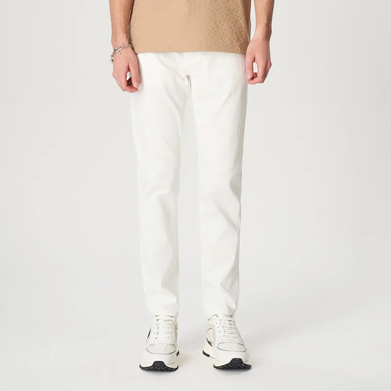MANGANO Jeans Men's White Includes Brand Shopping Bag-4