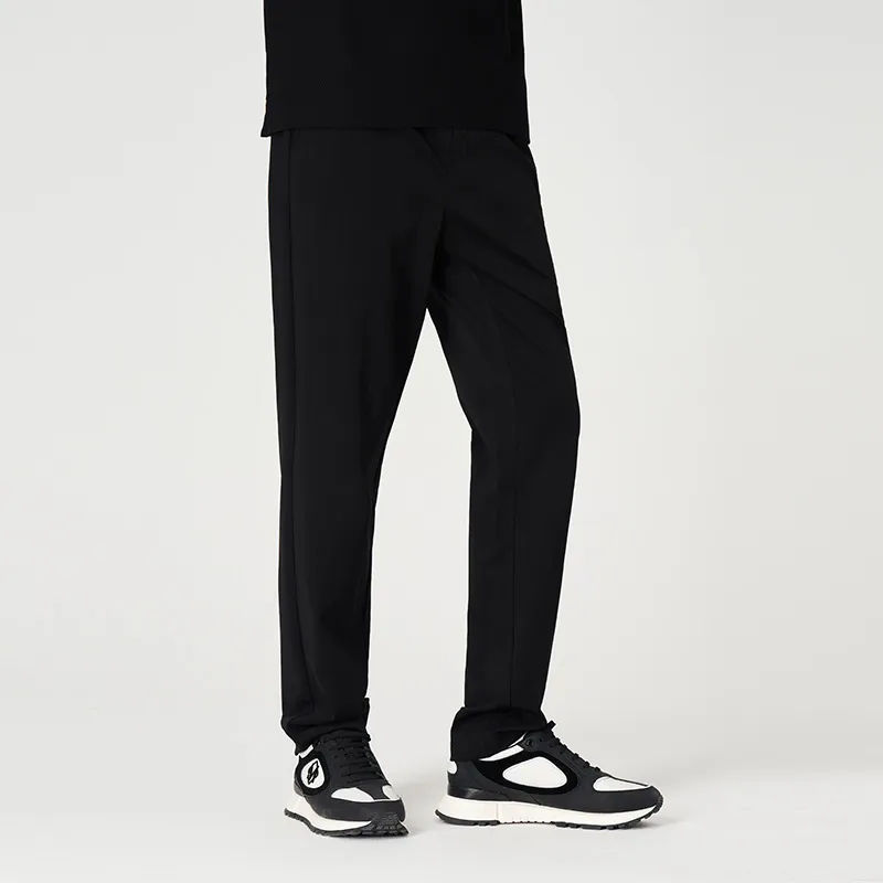 MANGANO Casual Pants Men's Black Comes With Brand Shopping Bag-4