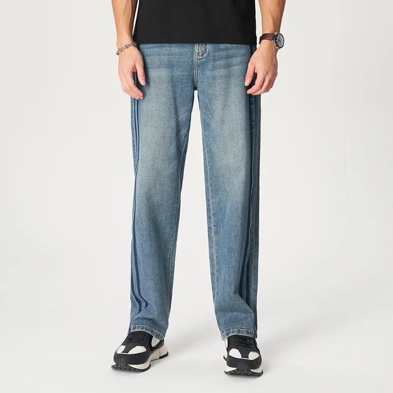 MANGANO Jeans Men's Denim Blue Includes Brand Shopping Bag-3