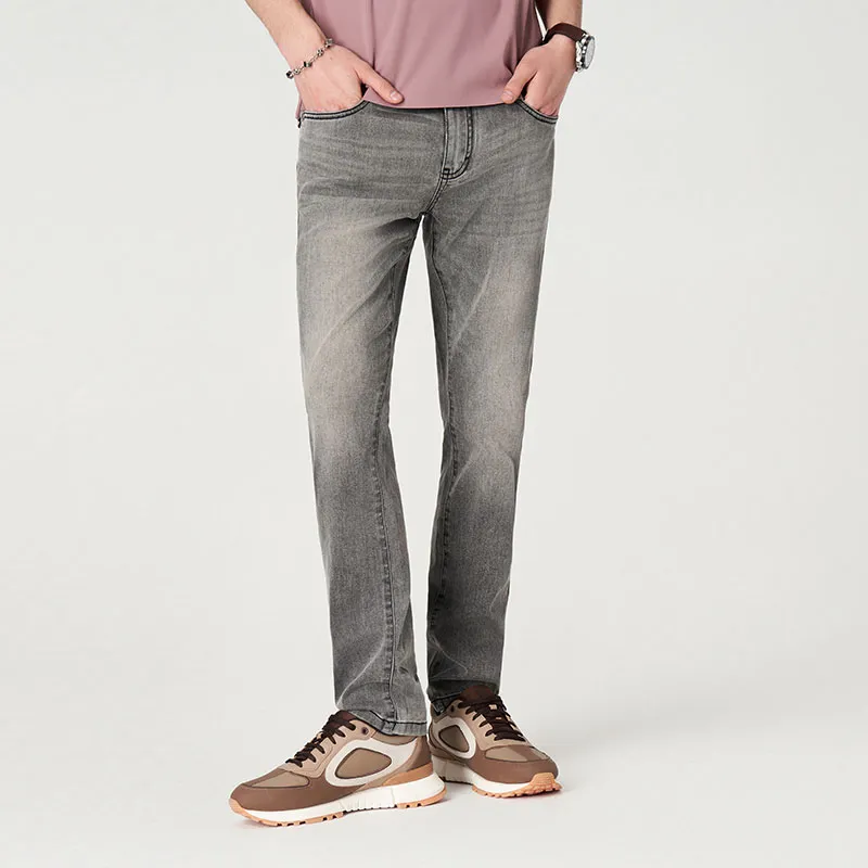 MANGANO Jeans Men's Gray Includes Brand Shopping Bag-4
