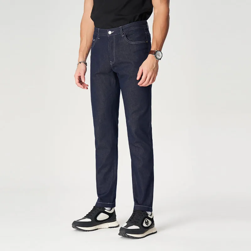 MANGANO Jeans Men Denim Blue Includes Brand Shopping Bag-4