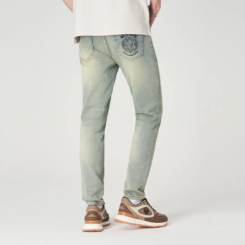 MANGANO Jeans Men's Denim Blue Includes Brand Shopping Bag-5