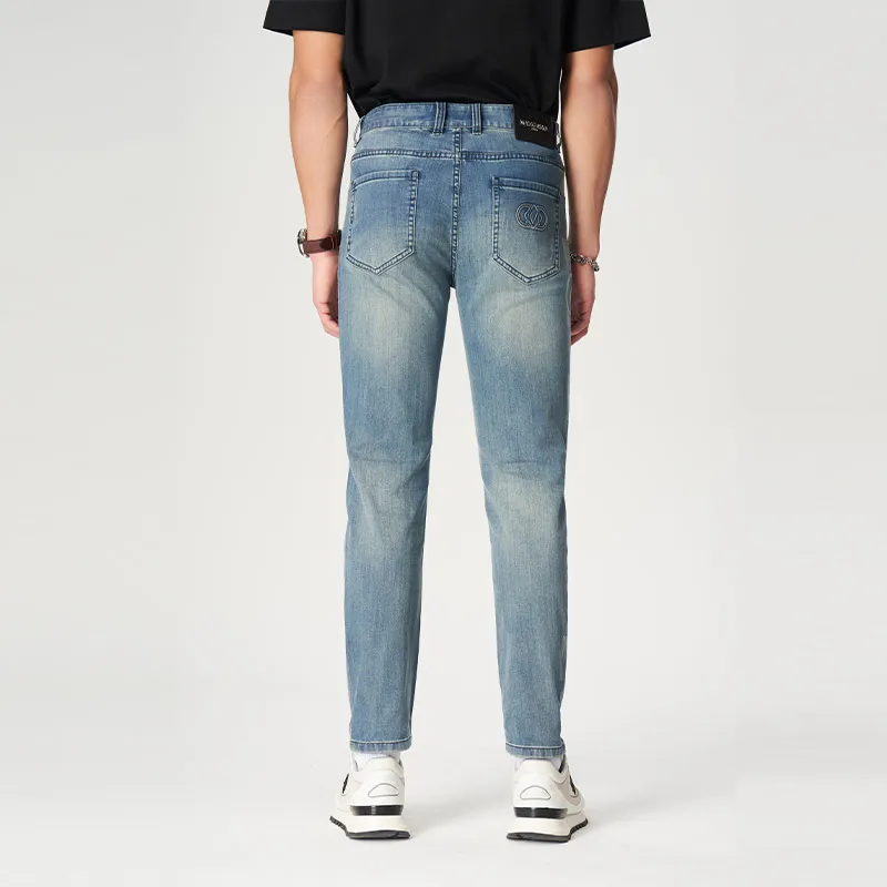 MANGANO Jeans Men Denim Blue Includes Brand Shopping Bag-4