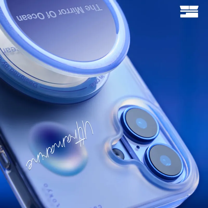 Shell Space Phone Stands Magnetic Air Cushion, Built in 36 Pcs Strong Magnetic Rings-3