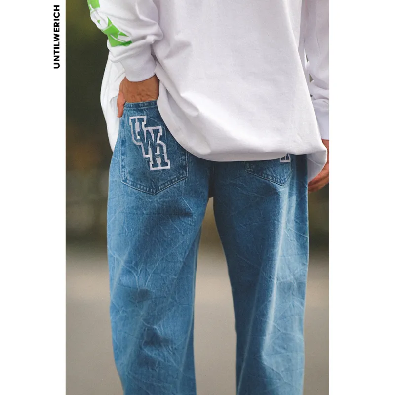 UNTILWERICH Jeans Men Light Blue-5