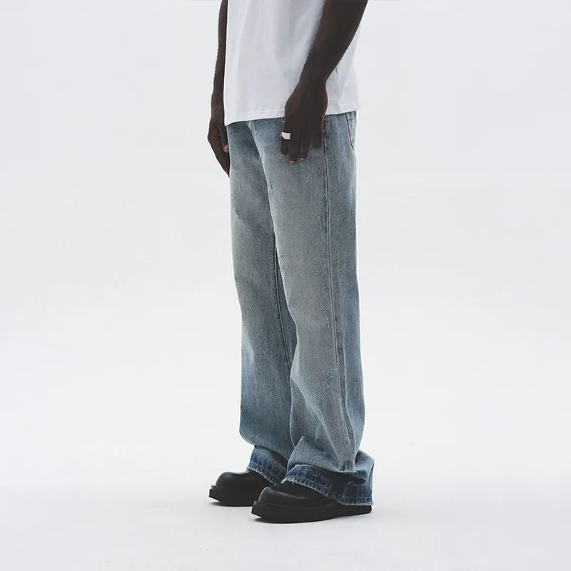 UNTILWERICH Jeans Unisex Light Blue-3