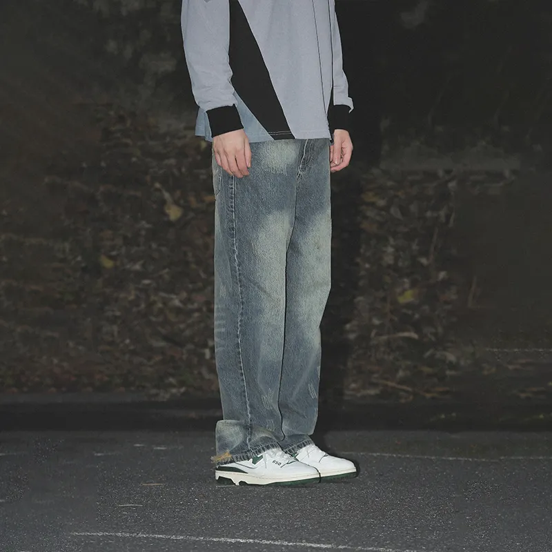 UNTILWERICH Jeans Men Gray Blue-2