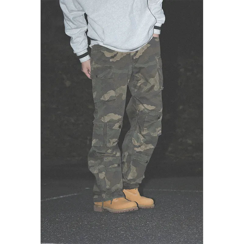 UNTILWERICH Cargo Pants Unisex Camouflage Pants-2