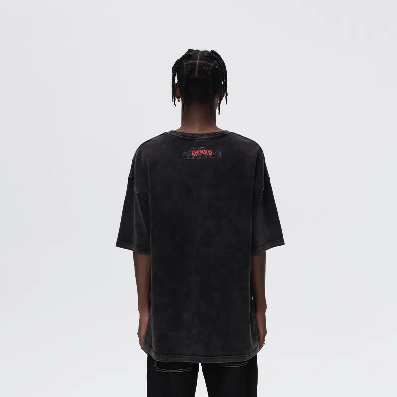 UNTILWERICH T Shirts Unisex Washed Gray-5