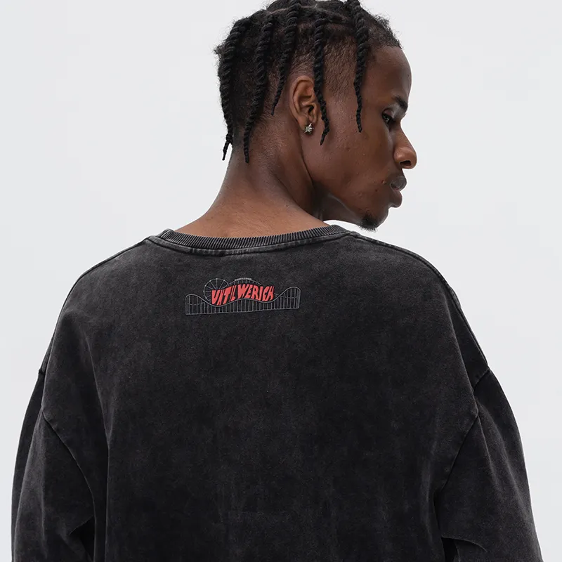 UNTILWERICH T Shirts Unisex Washed Gray-4