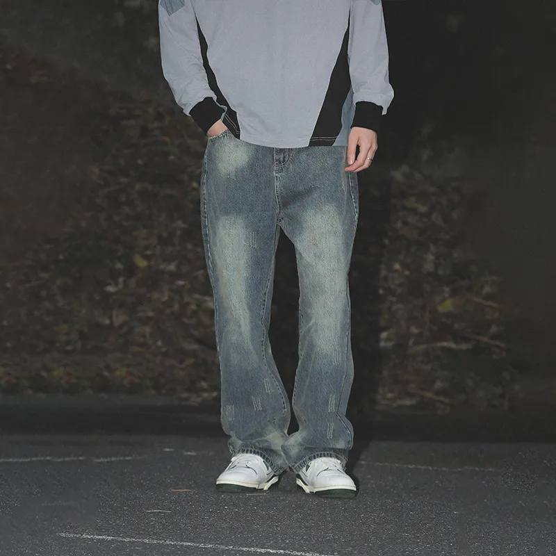 UNTILWERICH Jeans Men Gray Blue-3