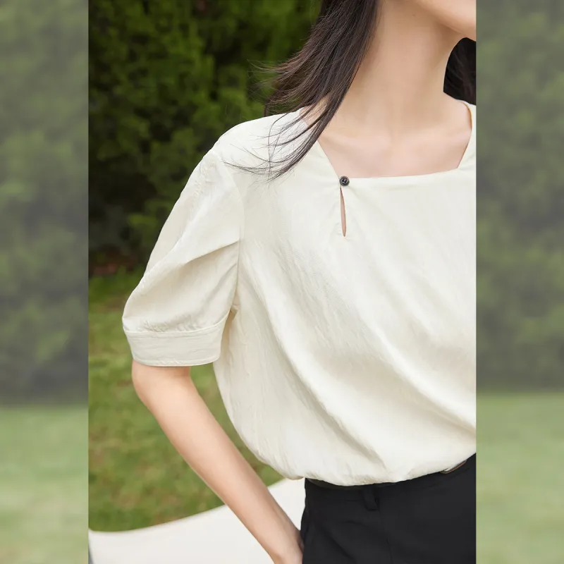 DIALOGUE Shirts Women's Cream Beige-2