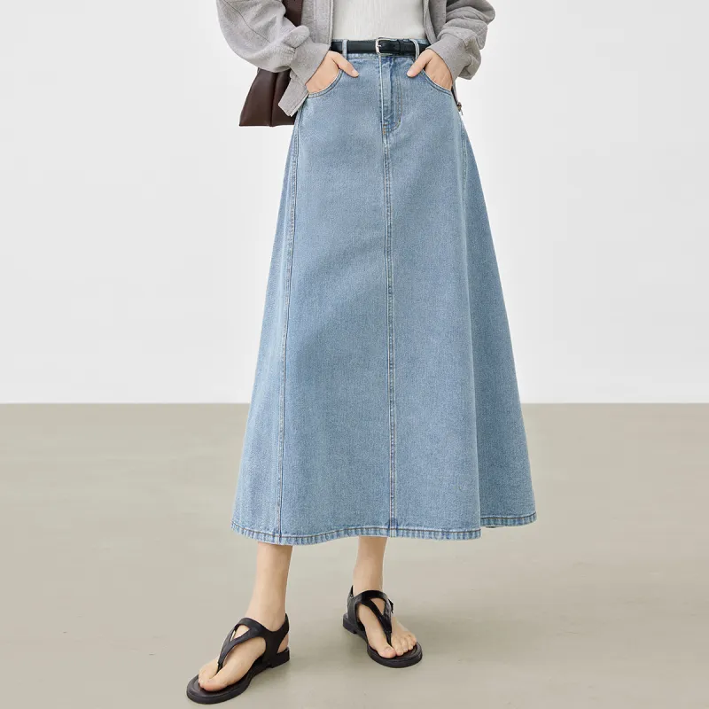 DIALOGUE Denim Long Skirts Women's-2