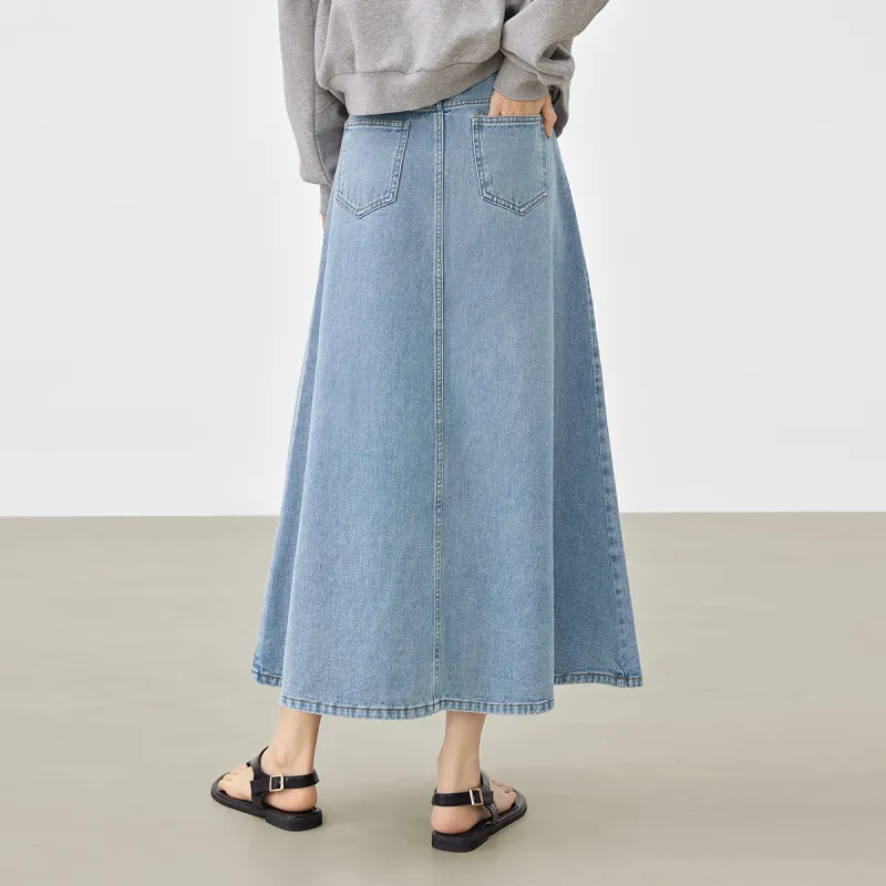 DIALOGUE Denim Long Skirts Women's-4