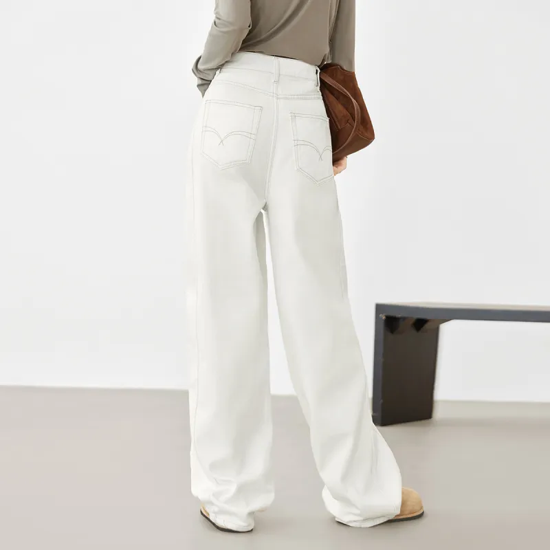 DIALOGUE Jeans Women's White-3