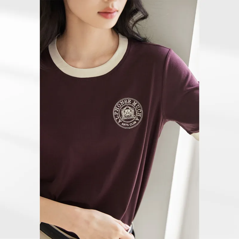 DIALOGUE Conneticut Logo-print Cotton T-shirt-4