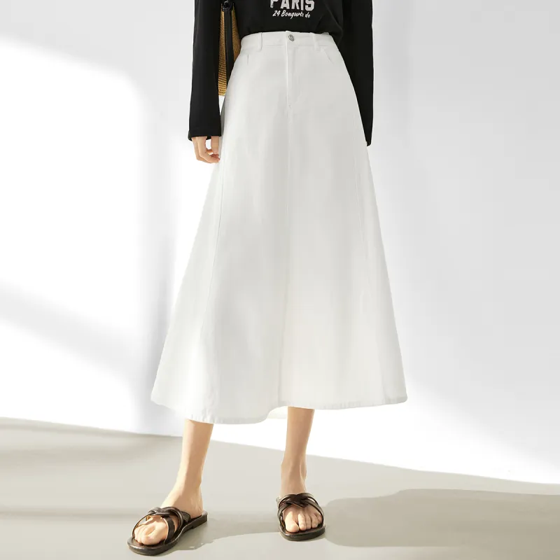 DIALOGUE Denim Long Skirts Women's-8