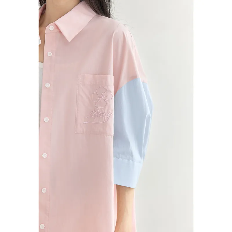 DIALOGUE Shirts Women's Pink & Blue-2
