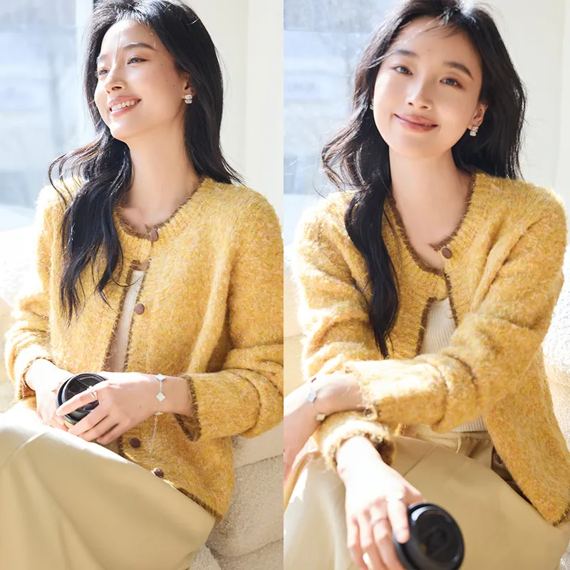 VICTORIA&VERA Knitwear Women's Ginger Yellow-2