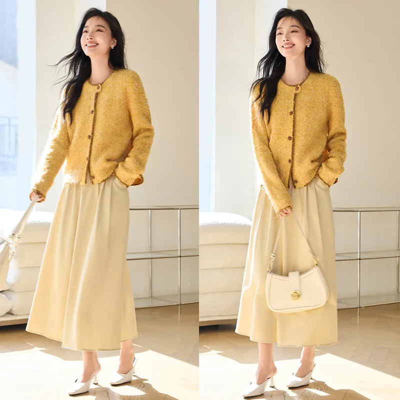 VICTORIA&VERA Knitwear Women's Ginger Yellow-4
