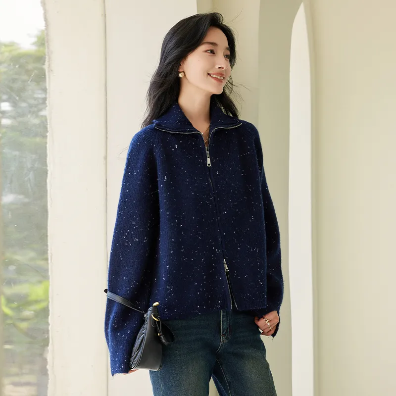 VICTORIA&VERA Knitwear Women's Navy Blue-5