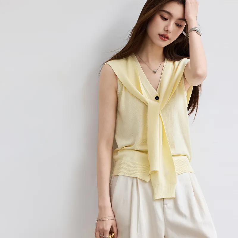 VICTORIA&VERA Knitwear Women's Yellow Cream-4