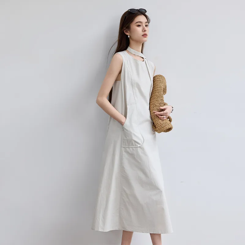 VICTORIA&VERA Sleeveless Dress Women's Ivory-1