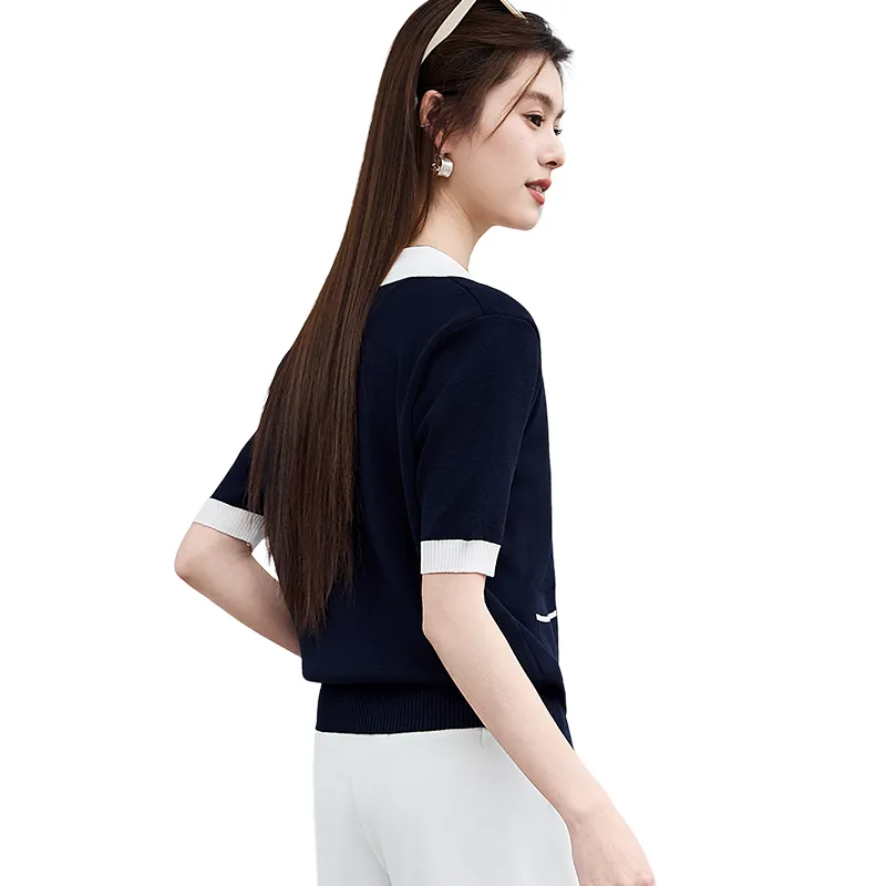VICTORIA&VERA Knitwear Women's Navy Blue-1