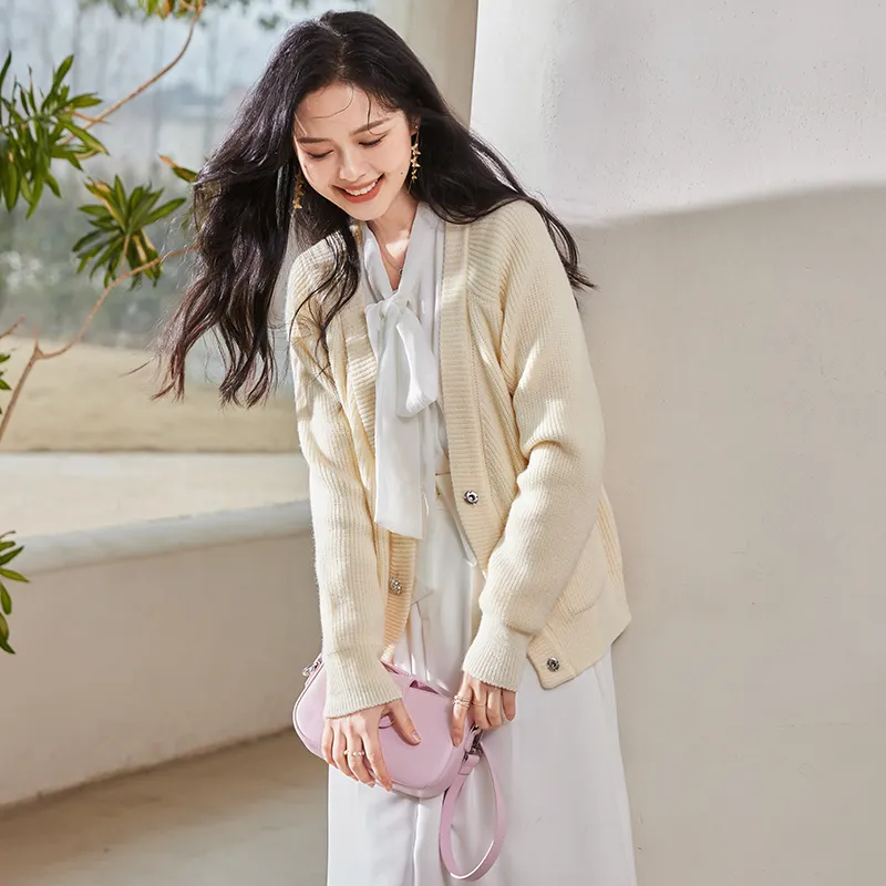VICTORIA&VERA Knitwear Women's Light Yellow-5