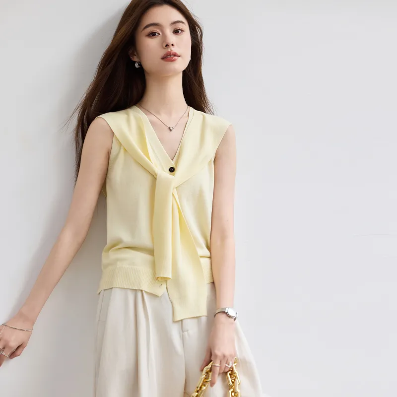 VICTORIA&VERA Knitwear Women's Yellow Cream-5