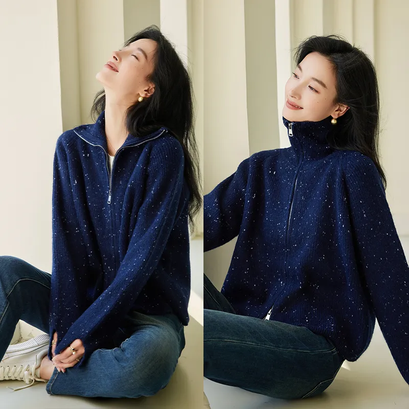 VICTORIA&VERA Knitwear Women's Navy Blue-4