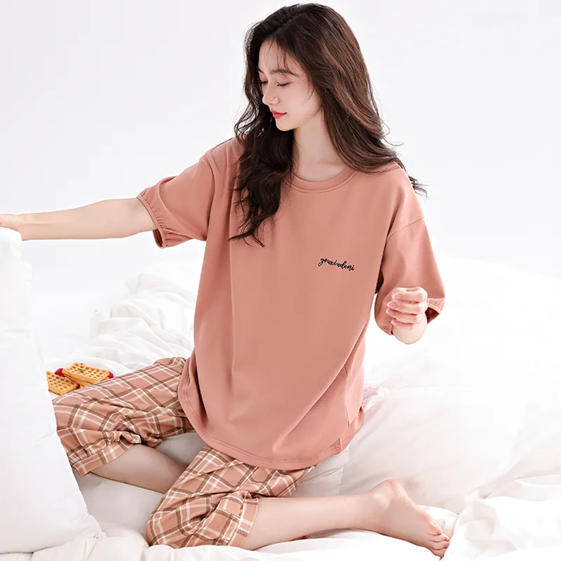 FENTENGCARE Pajama Set Women's 2 Pack-5