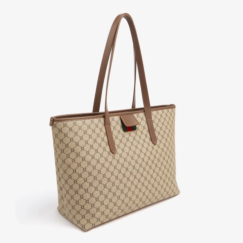Marino Orlandi Synthetic Leather Tote Bag, Shoulder Bag Regular Women's Coffee-7
