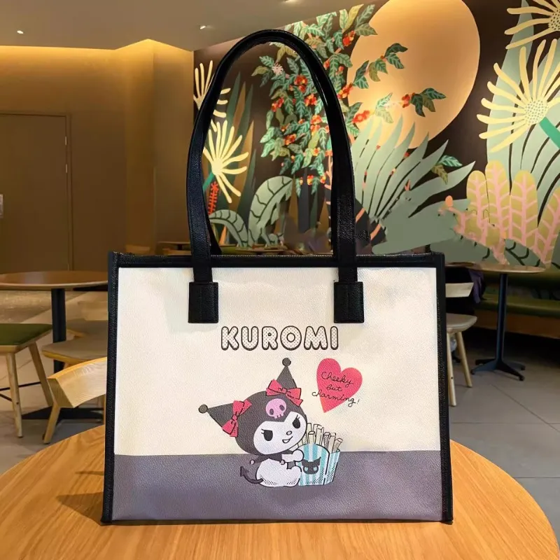 Sanrio Hello Kitty PU Shoulder Bag Regular Women's Khaki Kuromi-2