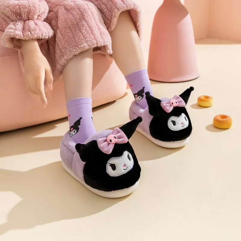 Sanrio x HelloKitty My Melody Cinnamoroll Kids' Cotton Slippers-10