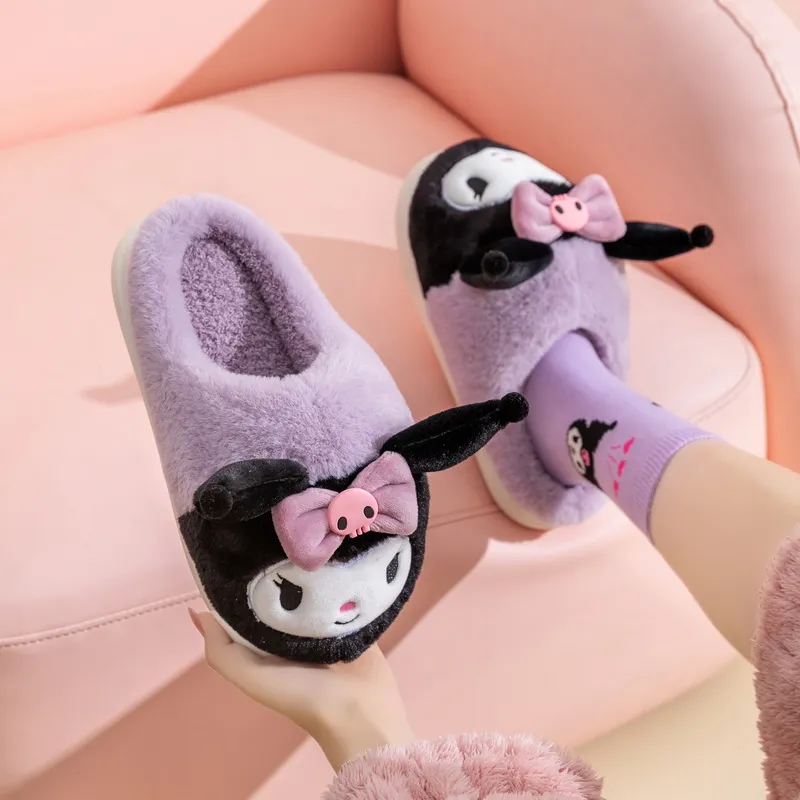 Sanrio x HelloKitty My Melody Cinnamoroll Kids' Cotton Slippers-5