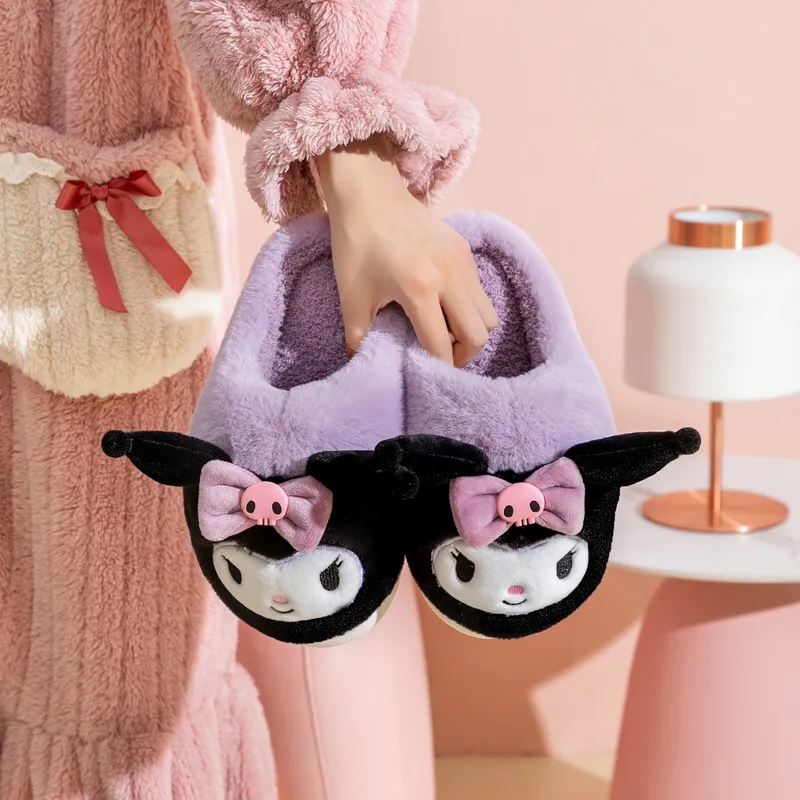 Sanrio x HelloKitty My Melody Cinnamoroll Kids' Cotton Slippers-4