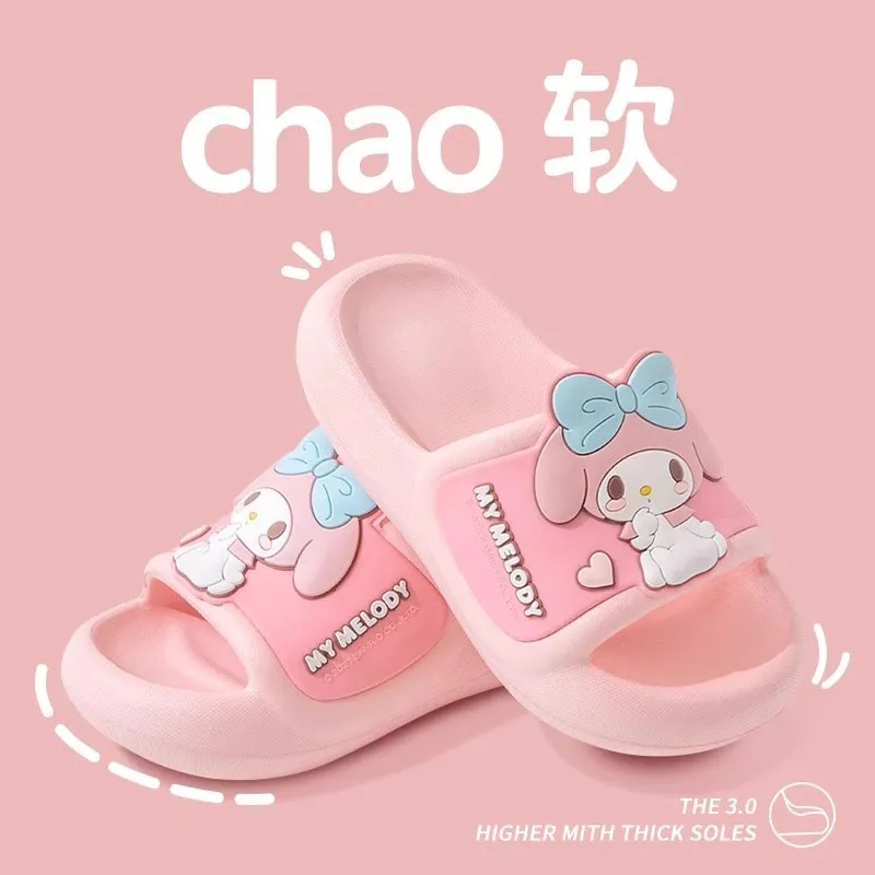 Sanrio x HelloKitty My Melody Cinnamoroll Summer Slippers For Women's-1