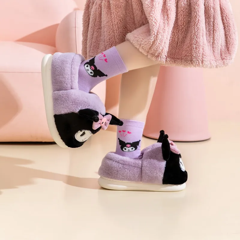 Sanrio x HelloKitty My Melody Cinnamoroll Kids' Cotton Slippers-11