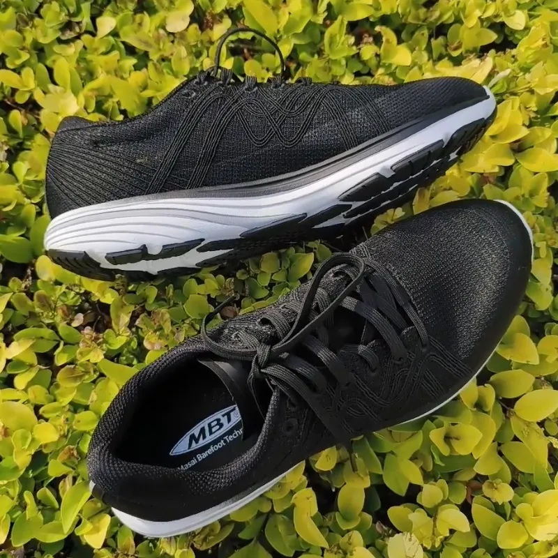 MBT Running Shoes Men Low Top White-7