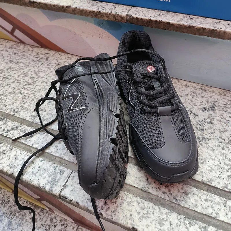 MBT Cushioning Breathable Height Increasing Rebound Wear Resistant Low Top Running Shoes Women's Black-7