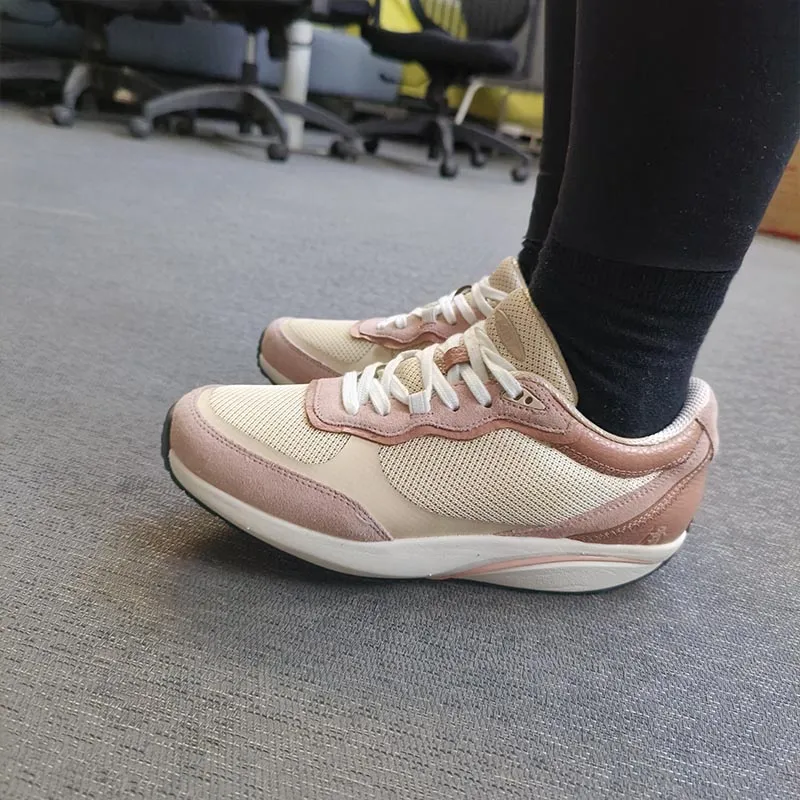 MBT Outdoor Shoes Women's Low Top Light Yellow/Pink-5