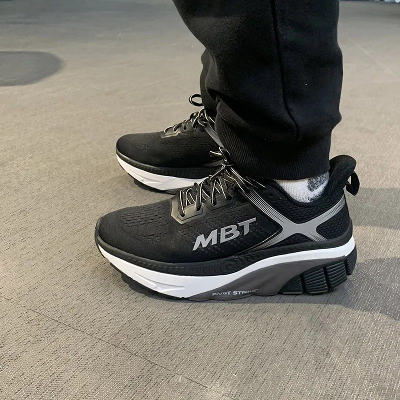 MBT Cushioning, Breathable, Height Increasing, Reflective, Rebound Low Top Casual Running Shoes Men's Black-9