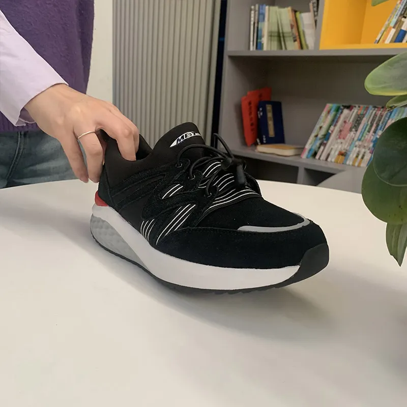 MBT Low Top Running Shoes Men's Black-6