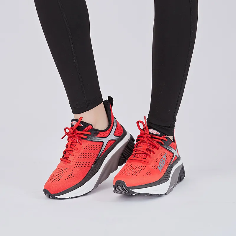 MBT Z 3000 2 Cushioning, Reflective, Rebound, Height Increasing, Breathable Low Top Running Shoes Men's Red-6
