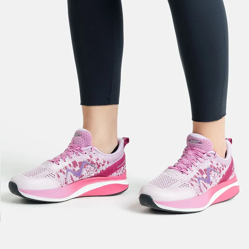 MBT Cushioning, Breathable, Height Increasing, Rebound Low Top Outdoor Shoes Women's Light Purple-6
