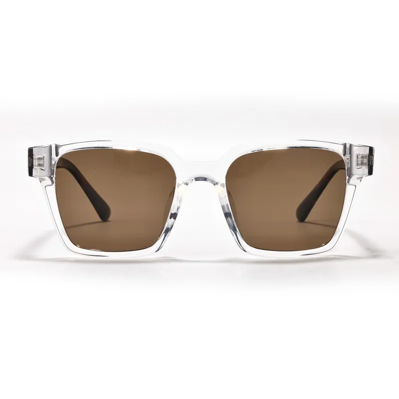 Sagawa Plate Frame TR/Memory Plastic Square Sunglasses Unisex-11