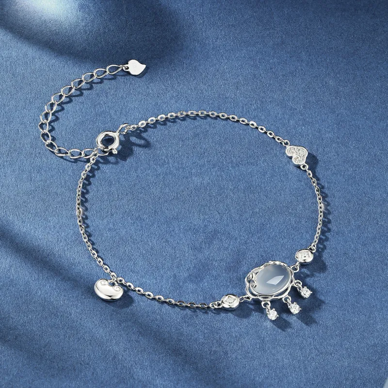 Century Edge Jewelry S925 Silver Chalcedony Bracelets Women's-1
