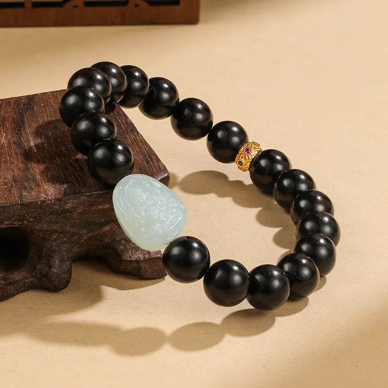 Century Edge Jewelry Hetian Jade Bracelets Pale Greenish White Jade Unisex-10
